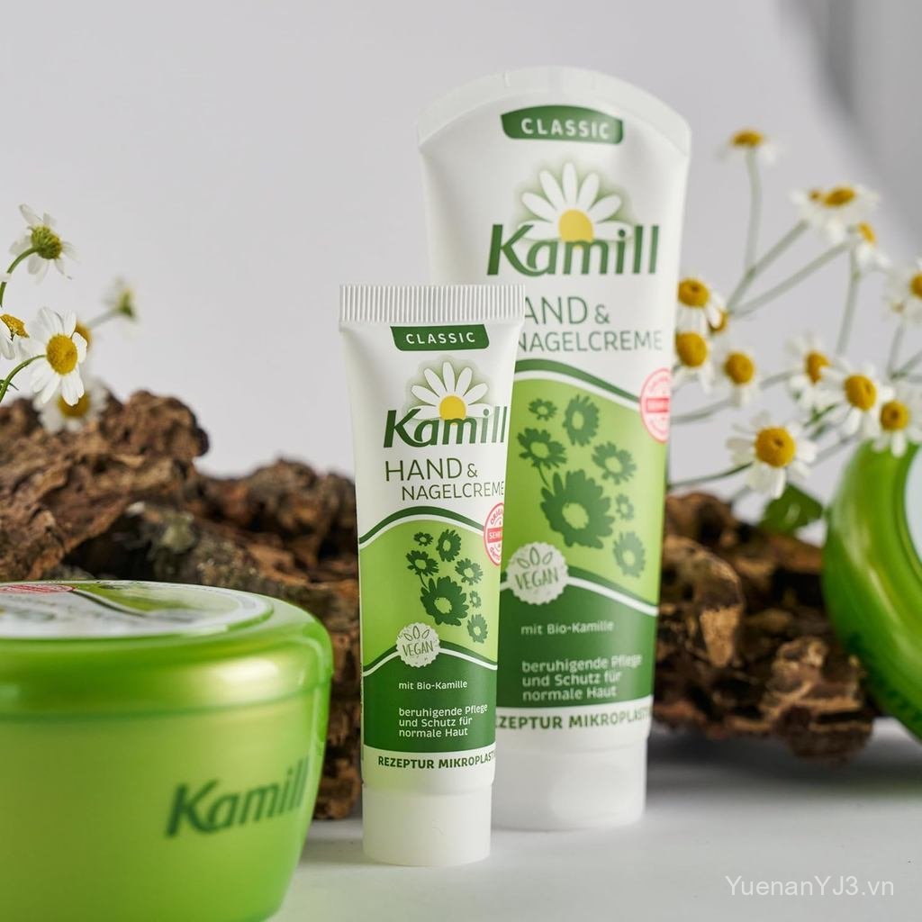 Kem dưỡng tay và móng tay Kamill Classic với hoa cúc 3.3 Oz 100 Ml của Kamill