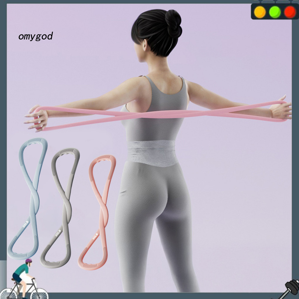 Dây Kháng Lực Silicon Chống Trượt Cho Tập Yoga & Thể Dục 25/35lbs