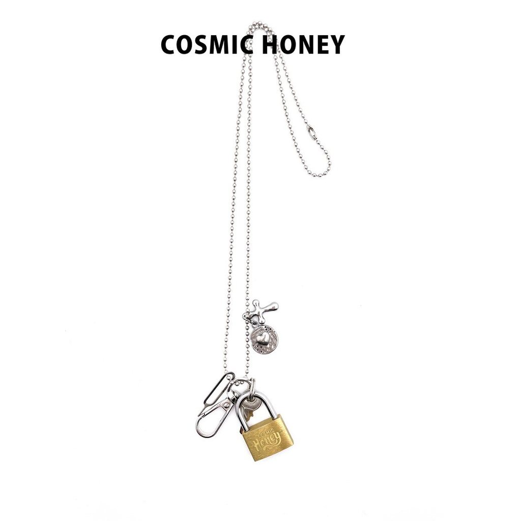 CH Hợp tác Original Rock Crazy Flower Yao Chen Retro Punk Hot Girl sid Key Lock Thép không gỉ Vòng c
