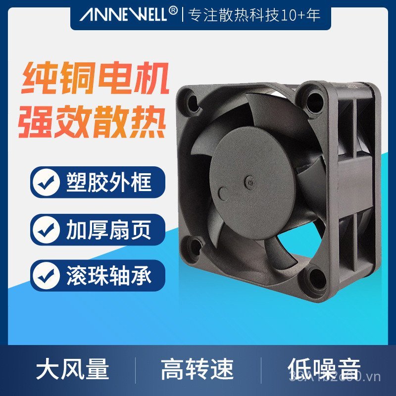 4020 DC Quạt Làm Mát 4cm Quạt Điện Sạc Ô Tô Quạt Điện Đèn LED Nóng Quạt Nhỏ