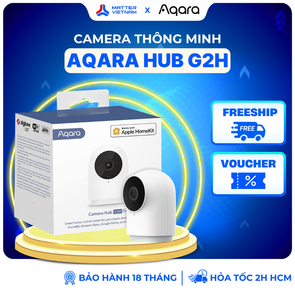 Aqara G2H Pro - Camera Hub Thông Minh Kết Nối WiFi, Hỗ Trợ Apple HomeKit, Tích Hợp Chức Năng Hub Zig