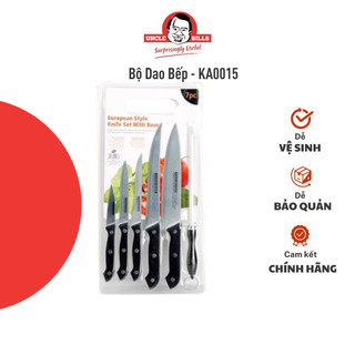 Bộ dao nhà bếp kiểu châu âu cao cấp 7 món uncle bills ka0015