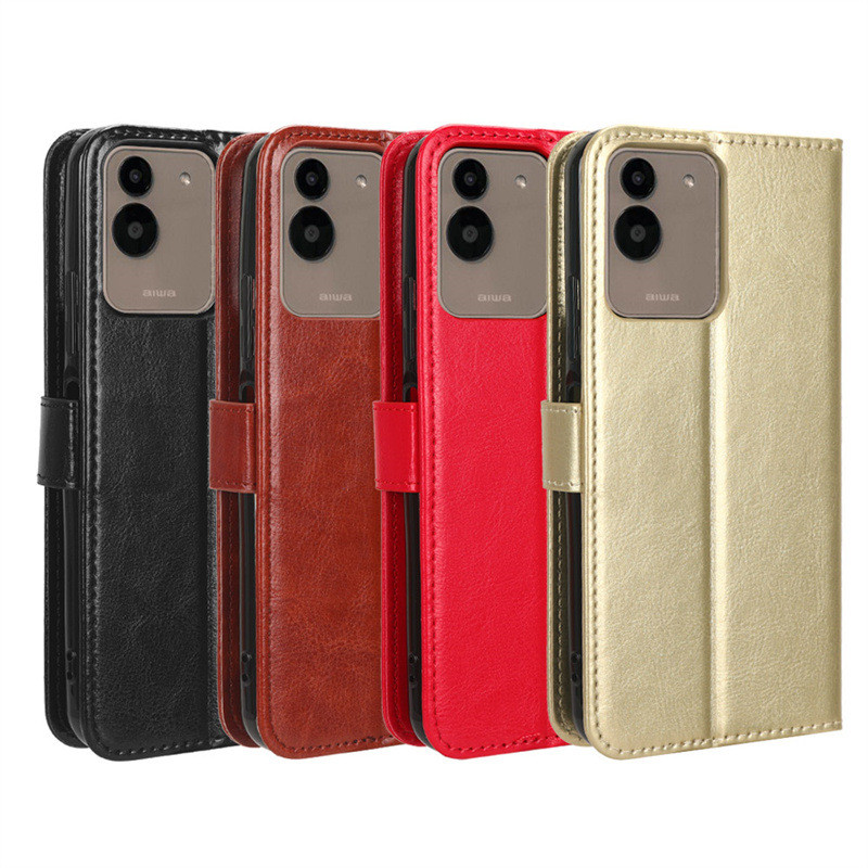 Thích hợp cho điện thoại Aiwa B-2 Vỏ điện thoại JA3-SMP0602 Vỏ da điện thoại Flip Card Money Crazy H