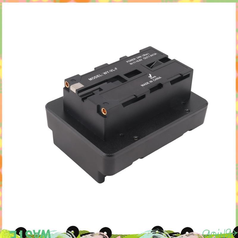 Pin V Mount V-Lock sang NP-F F550 F570 F750 F970 Bộ chuyển đổi pin giả màu đen Tấm chuyển đổi pin Tấ