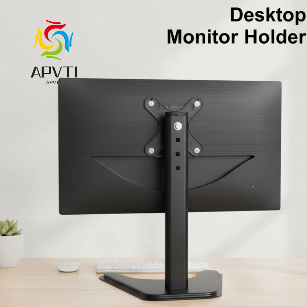 Giá đỡ màn hình máy tính APVTI, Giá đỡ màn hình máy tính để bàn di động 14-32 inch, Đế lớn bền bỉ Tă