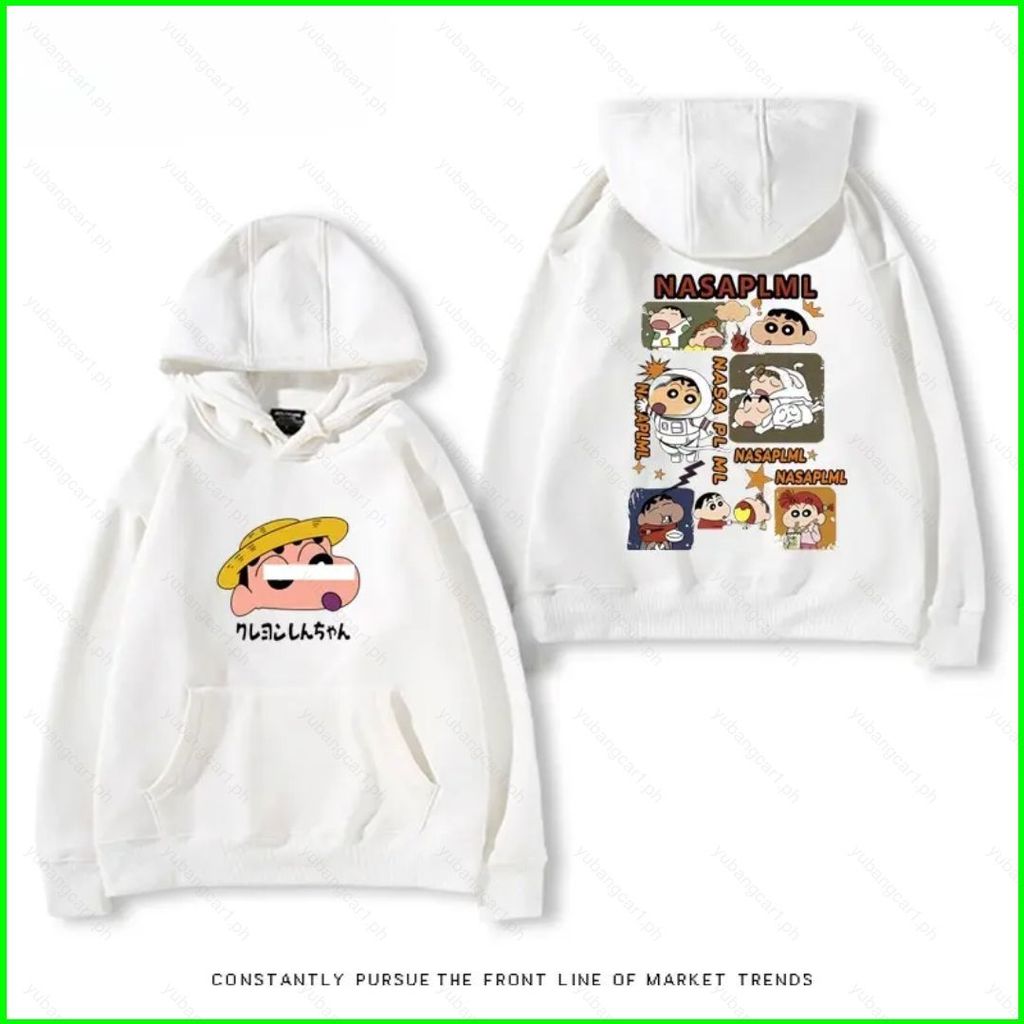 YB1 Crayon Shin-chan Áo Hoodie Anime Áo Unisex Dài Tay Top BY1