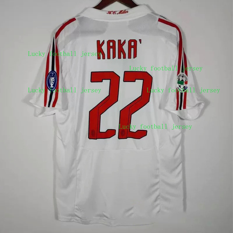 Áo bóng đá sân khách AC Milan 2007 / 08 S-2XL 07 / 08