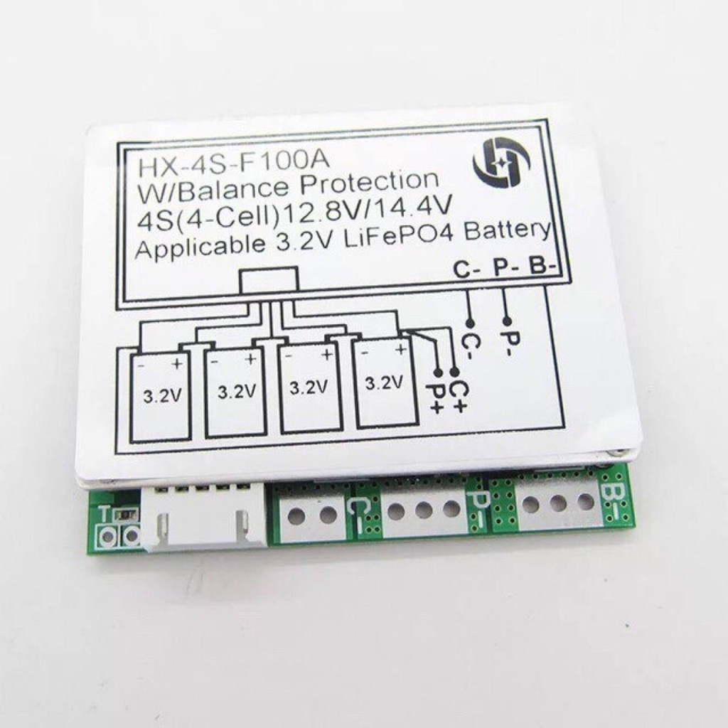 116 Mạch bảo vệ pin 3.2v4S  HX-4s-F100a (Bản tiếng Anh)