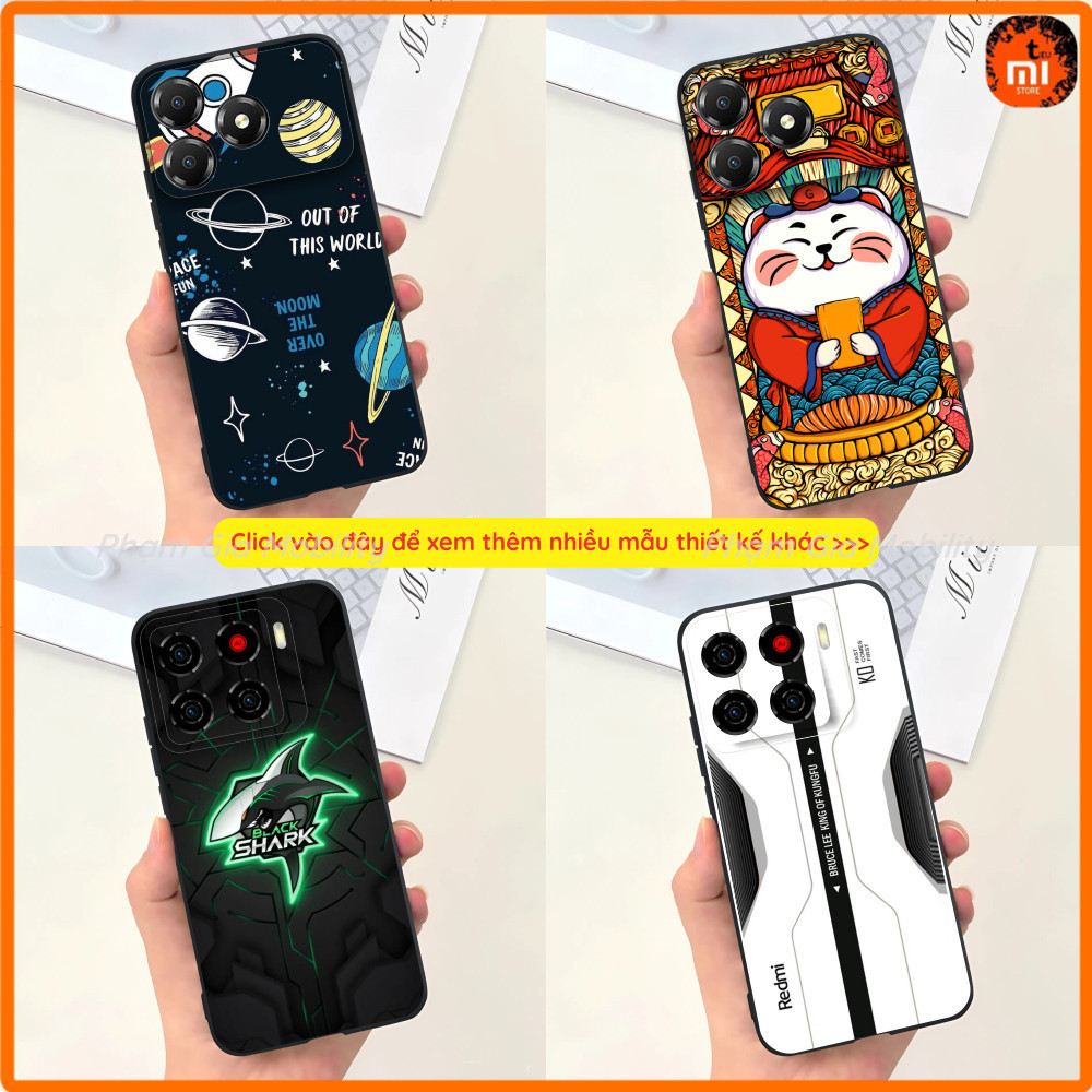 Ốp lưng dành cho ZTE Nubia Blade A76/ A56/ A55/ A36/ A35 4G dẻo đen in hình công nghệ, vũ trụ, gamin