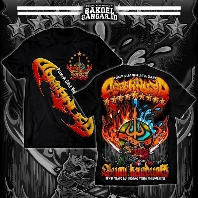 Thời Trang 2025 Pagar Nusa Earth Nội Dung Áo Thun Volt 4 Phiên Bản Giới Hạn Pagar Nusa Area Áo Thun 