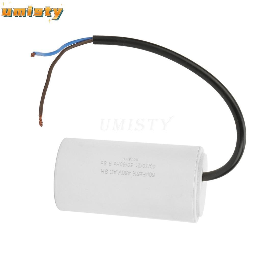 Tụ điện khởi động động cơ UMISTY CBB60, Tụ điện chạy động cơ 450V 60uf CBB60, Máy nén tụ điện khởi đ