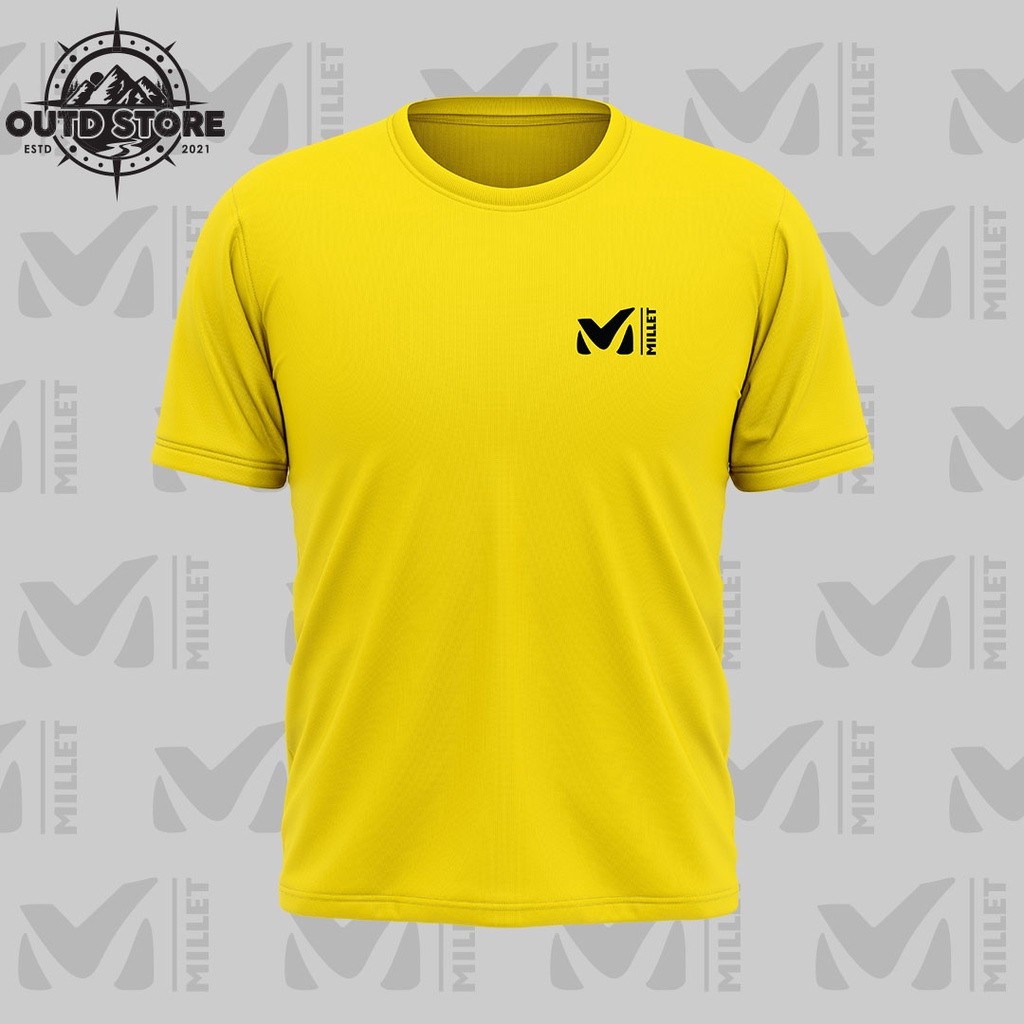 057 Va Millet Áo thun Baju Millet (áo thun sợi nhỏ) Áo thun ngoài trời Áo thun đi bộ đường dài