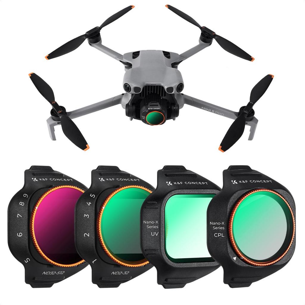 Bộ lọc K & F Concept CPL / VND / UV / ND / ND & PL cho DJI Mini 5 Pro...