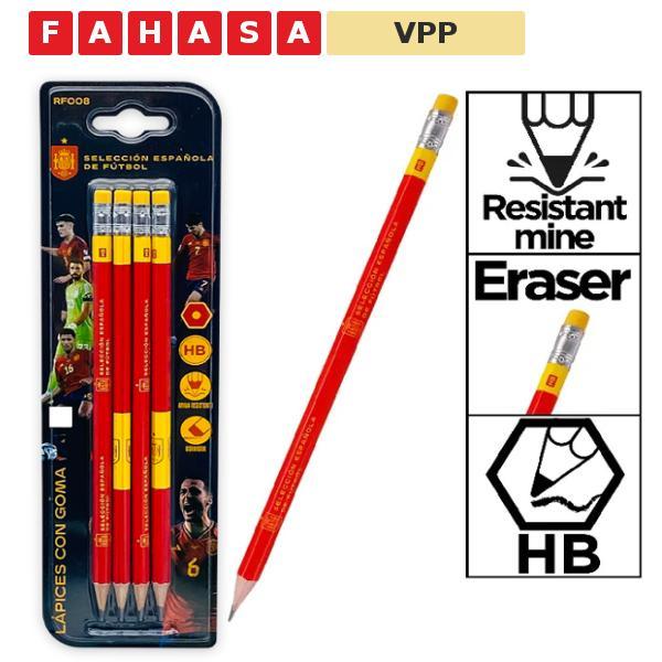 Vỉ 4 Bút Chì HB La Roja - MP RF008