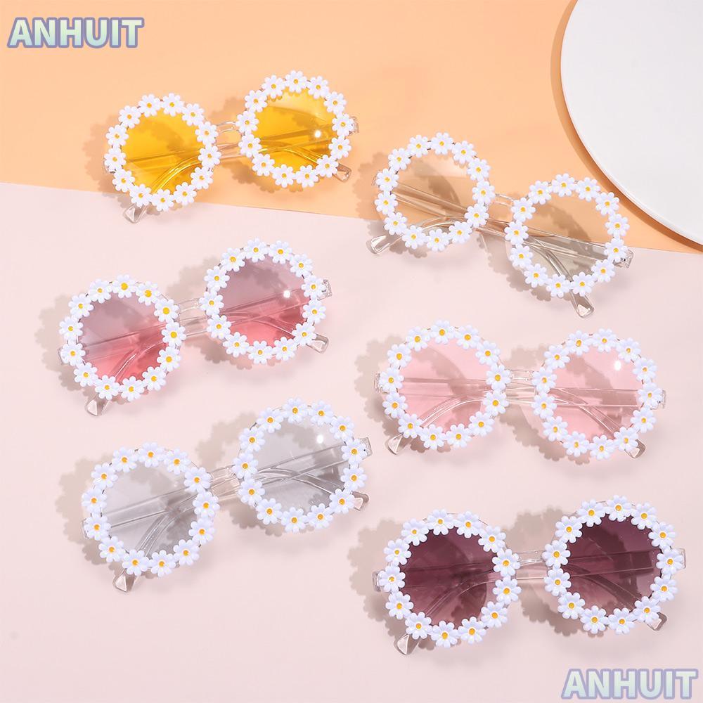 ANHUIT Daisy Kính Mát Nữ Tiểu Thuyết Thời Trang Disco Khung Tròn