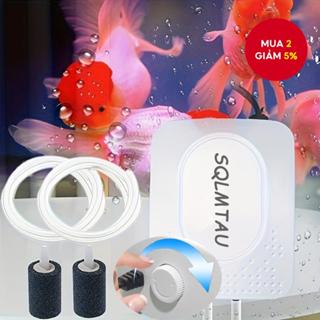 Máy bơm không khí bể cá Mini AquaPura Máy tạo oxy siêu yên tĩnh cho bể cá nhỏ