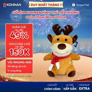  Gối ôm KOHNAN hình thú dễ thương 50cm 70cm 90cm 100cm 