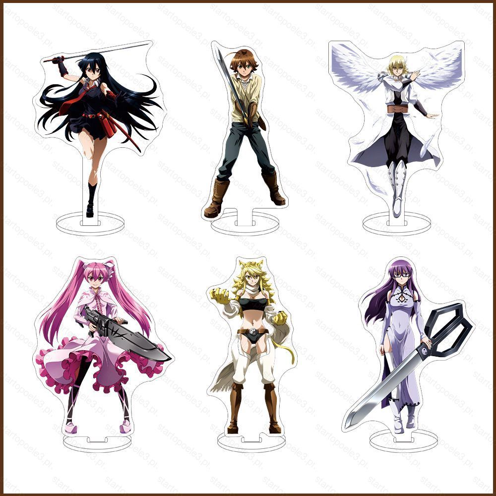 ST3 Akame ga Giết Hình Mô Hình Đồ Chơi Acrylic Đứng Anime Tấm Giá Đỡ Akame Tatsumi Mỏ Trang Trí Nhà 