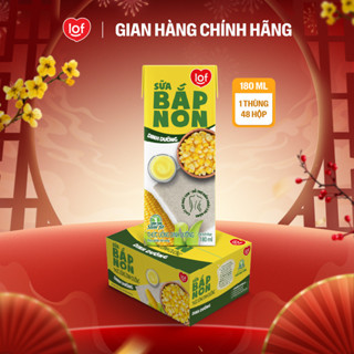   Livestream KOL  Sữa bắp non dinh dưỡng LOF thùng 24 hộp x 180ml 