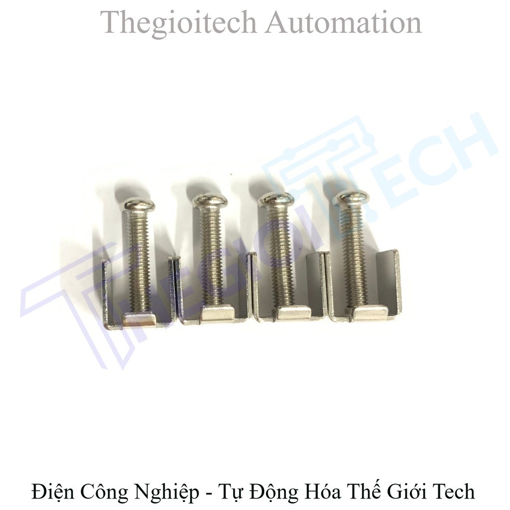 Bộ gá màn hình HMI Delta và Kinco, Bộ gắn Cố định lắp đặt HMI tủ điện (Bộ gồm 4 cái)