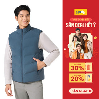  Áo phao gile nam YODY dày dặn 3 lớp bông ép bonding PVM7007 