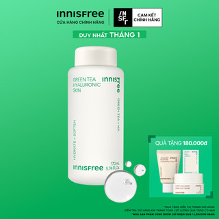  Nước cân bằng trà xanh INNISFREE Green Tea Hyaluronic Skin 170ml 