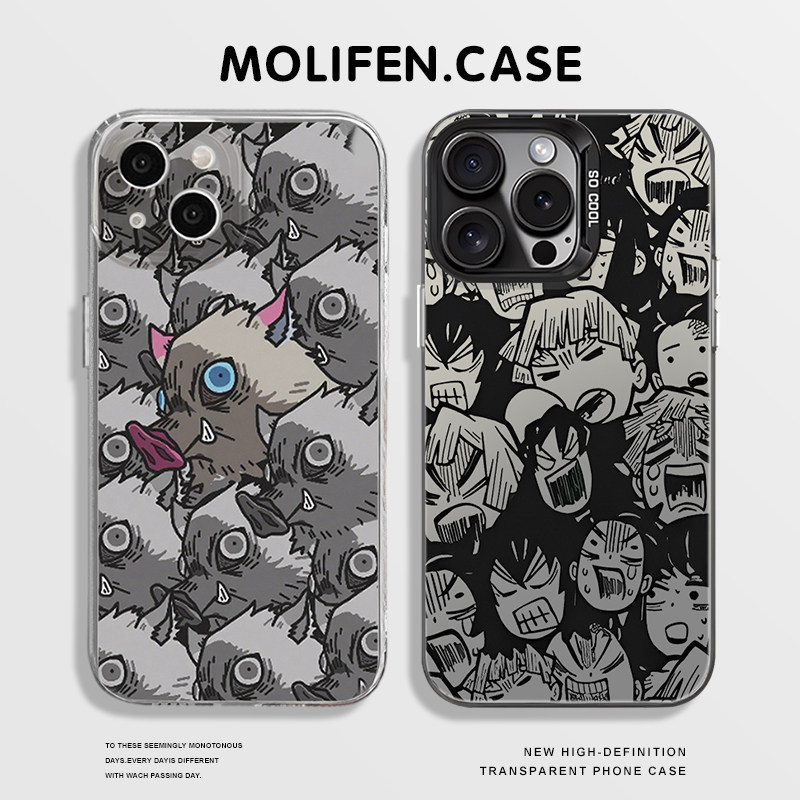 Demon Slayer Thích hợp cho vỏ điện thoại Apple 17 iphone16promax Inosuke 15 Tokito Muichiro 14mini V