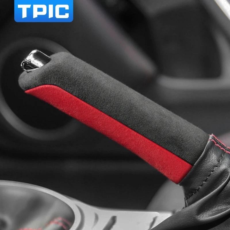 TPIC Alcantara Cho Subaru BRZ Toyota 86 GT86 2013-2020 ABS Xe Phanh Tay Bao Bánh Răng Miếng Dán Moul