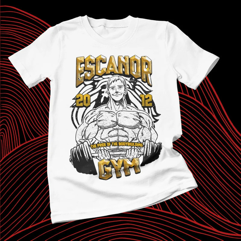 Nanatsu No Taizai Escanor Áo nam Nữ Cotton Nguyên Chất Phong Cách Thường Ngày Rời Phù Hợp Với Y2k Ta