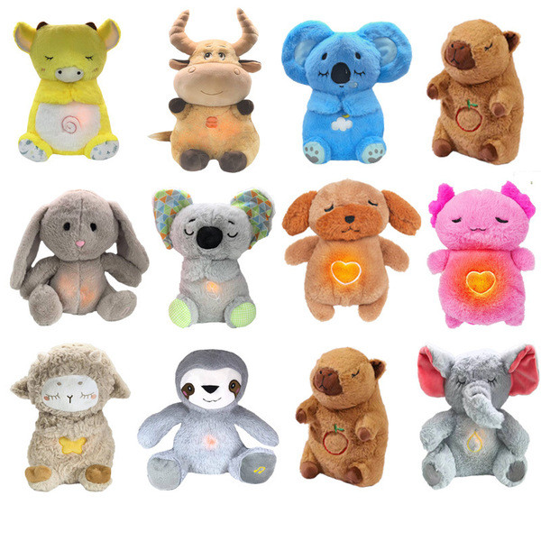 capybara gấu bông gấu capybara Xuyên Biên Giới Sản Phẩm Mới Hơi Thở Gấu Động Vật Dạ Quang Âm Thanh N
