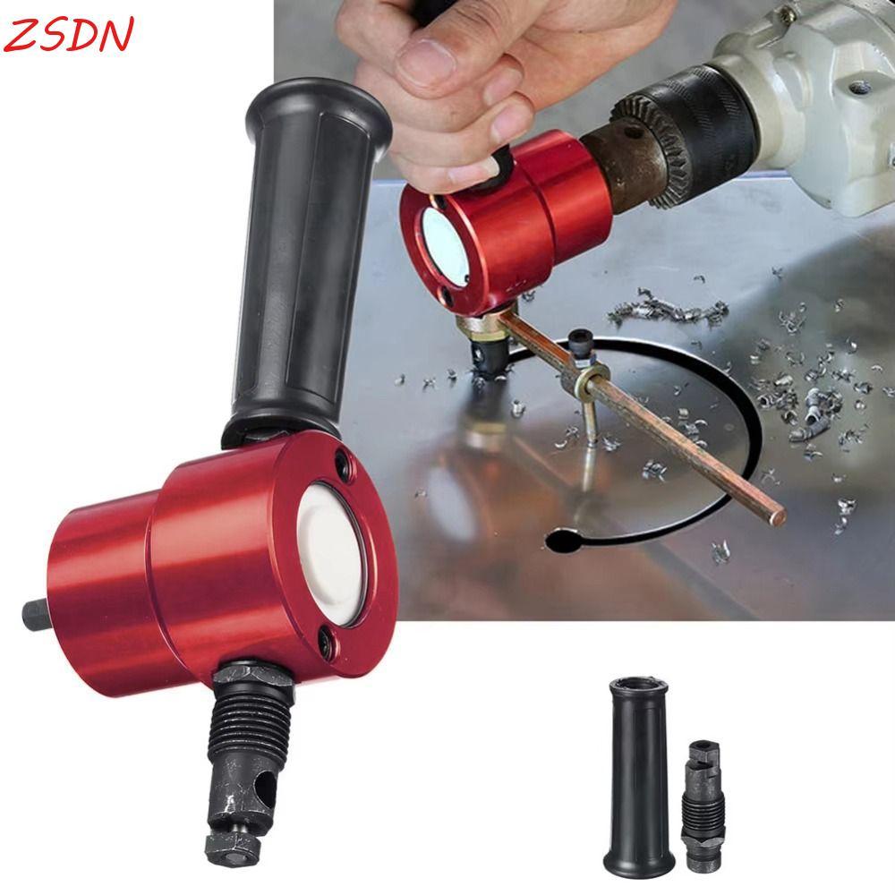 Máy cắt tấm kim loại ZSDN, Nibbler hai đầu quay 360 độ có thể điều chỉnh, Dụng cụ tháo gỡ bằng sắt N