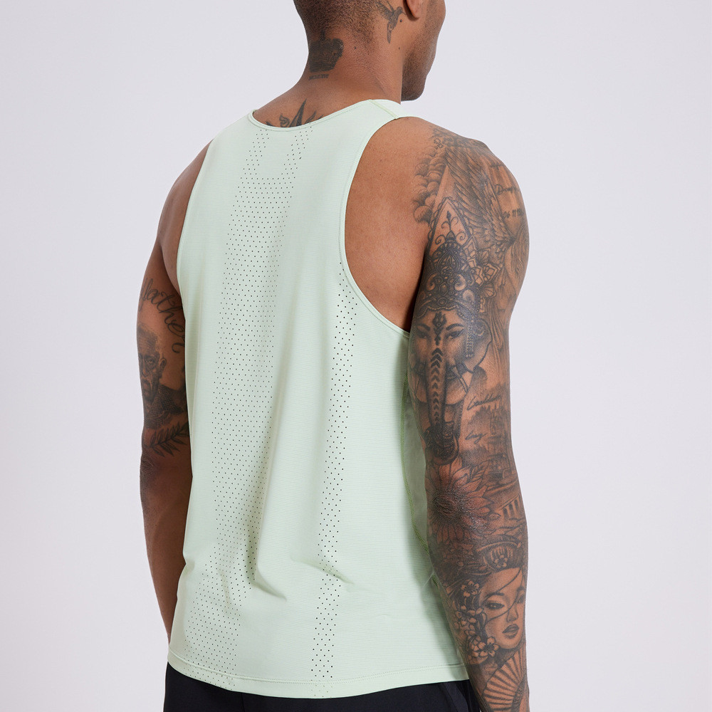 Ultra-Light Running Wind Tunnel Vest Men's Exercise Sleeveless Workout Clothes Marathon Team Track a