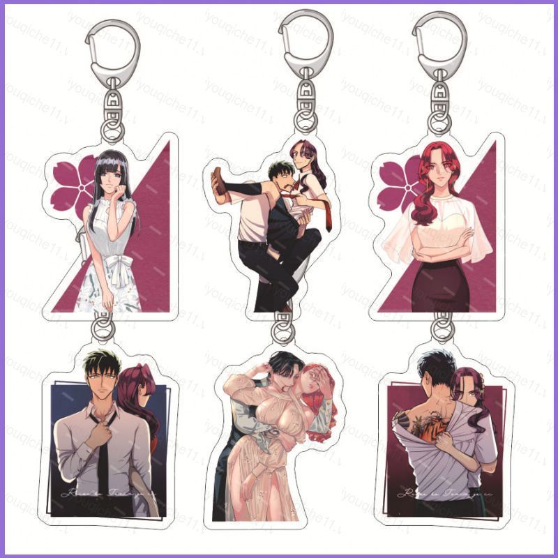 SQ11 Yakuza Fiance Raise wa Tanin ga Ii Yoshino Somei Kirishima Miyama acylic móc khóa mặt dây chuyề