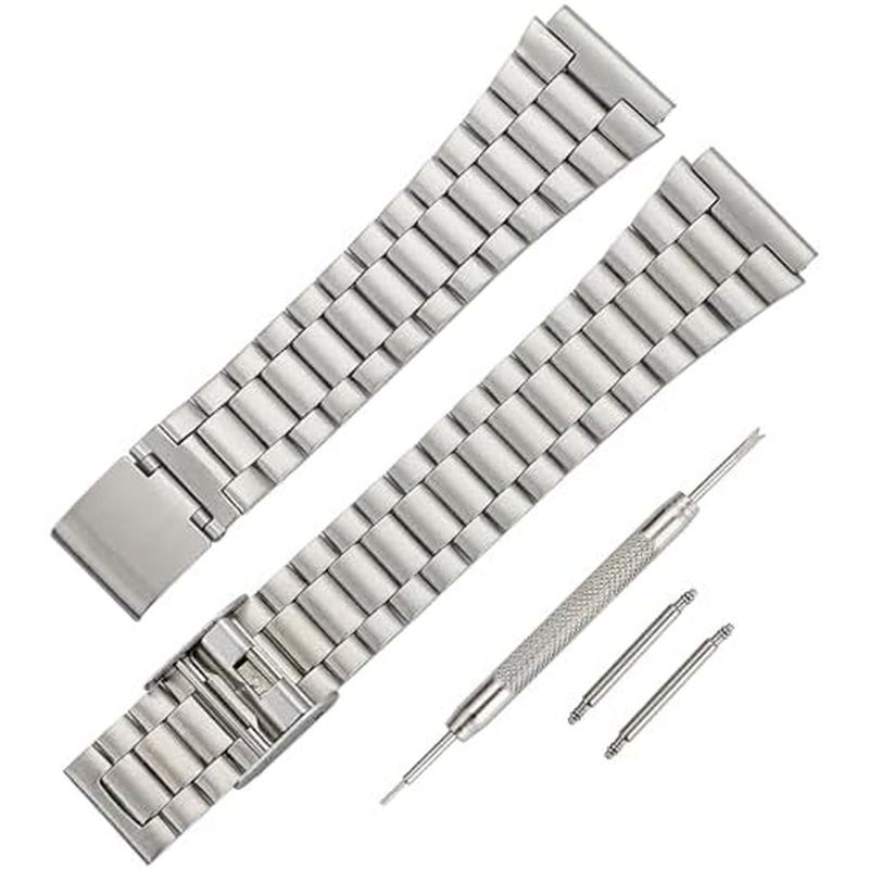 Vòng đeo tay đồng hồ bằng thép không gỉ kim loại cho Casio Shock AE-1200, AE-1000, AE-1300, F-108WH,