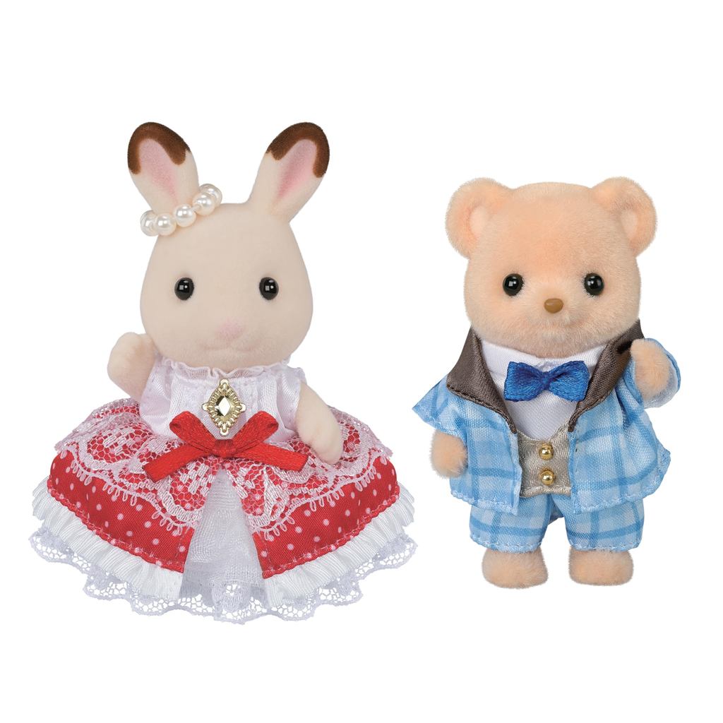 Sylvanian Families Doll [Anniversary Friends - Flare & Theo] C-76 ST Mark Certified, Ages 3 and Up, 