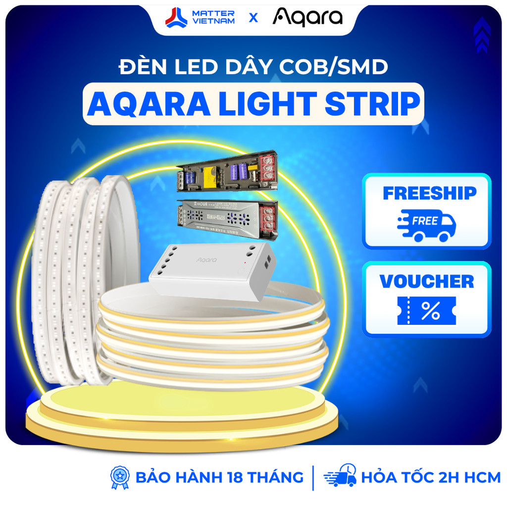 Đèn LED Dây Aqara COB/SMD -  Aqara Light Strip, Zigbee 3.0, Tương Thích Homekit - BẢN QUỐC TẾ