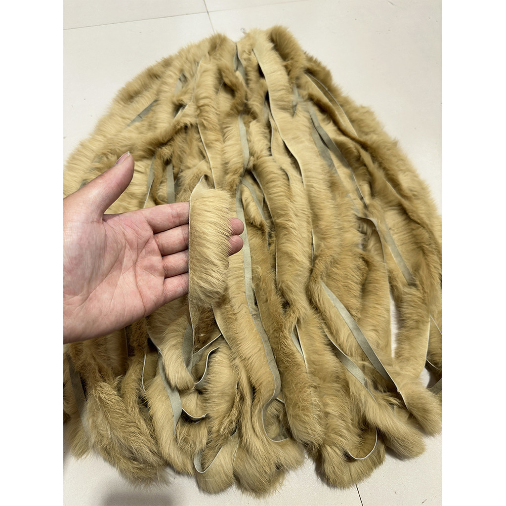 Tyk b.Rabbit Fur Top Phụ Kiện Lông Ren Quần Áo Lông Ren Đồ Dùng DIY Handmade Trang Trí Chất Liệu Lôn