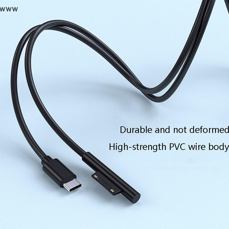 [auz] Fast Charging USB-C Power Supply for Surface Pro 7 3 4 5 6, 15V 3A PD Tablet Charger Adapter C