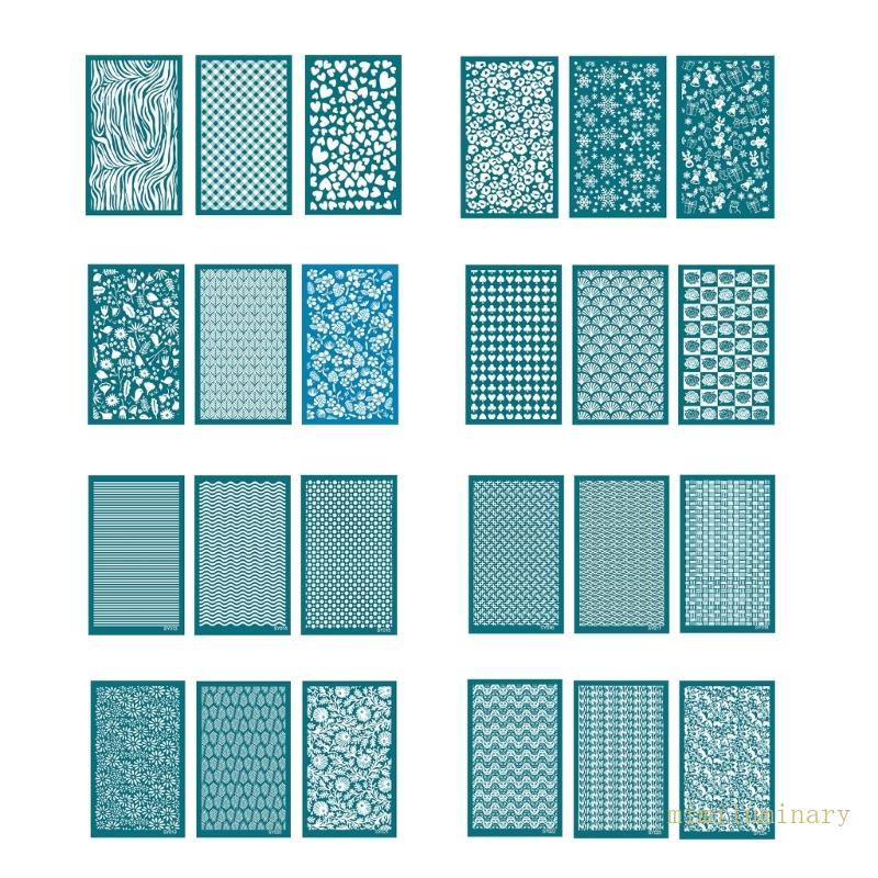 IVY 3x Người Tuyết Lụa Màn Hình In stencils Cá Lụa Màn Hình stencils DIY Bag-Decor