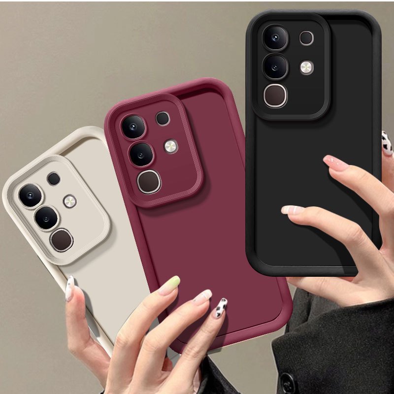 Dành Cho Vivo Y29 4G Ốp Lưng VIVO T4X 5G Ốp Lưng Điện Thoại VIVO Y29 4G Chống Rơi Sang Trọng Kẹo Mờ 