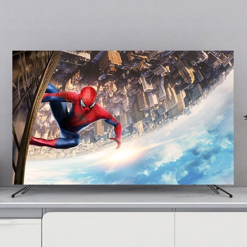 55Inch TV Chống Bụi Người Nhện Hoạt Hình 43inch 60 Inch Tivi Bụi Vải Bao Vải 32Inch 40Inch Tivi Bụi 