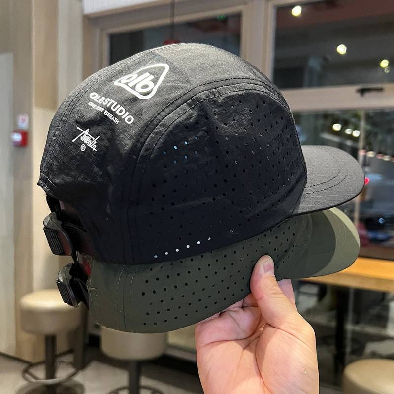 Outdoor Sports Running Sun Hat Baseball Cap Summer Quick-Drying Mesh Breathable Short-Brimmed Hat-Pi