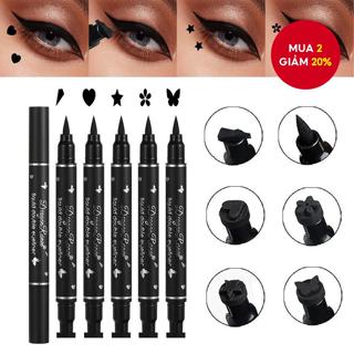  Dragon Ranee Hai Đầu Star Seal Bút Kẻ Mắt Chống Thấm Nước Không lem Họa Tiết Dấu Trang Điểm 