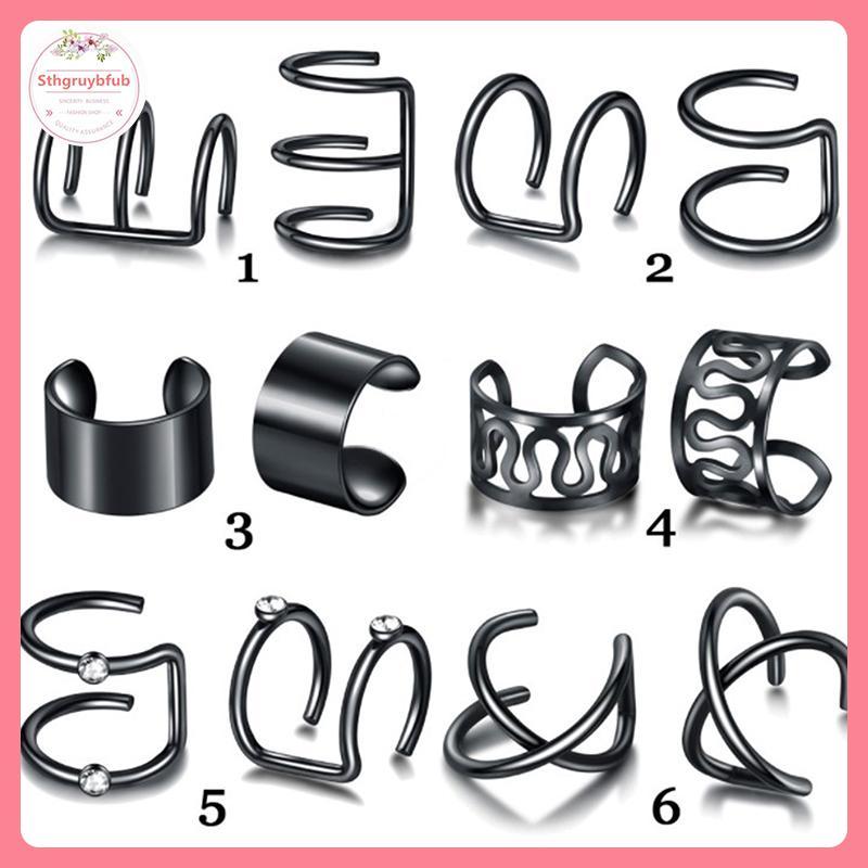 Earcuff Leafs - Bộ 12 Chiếc Kẹp Mắt Ngựa Cho Nữ