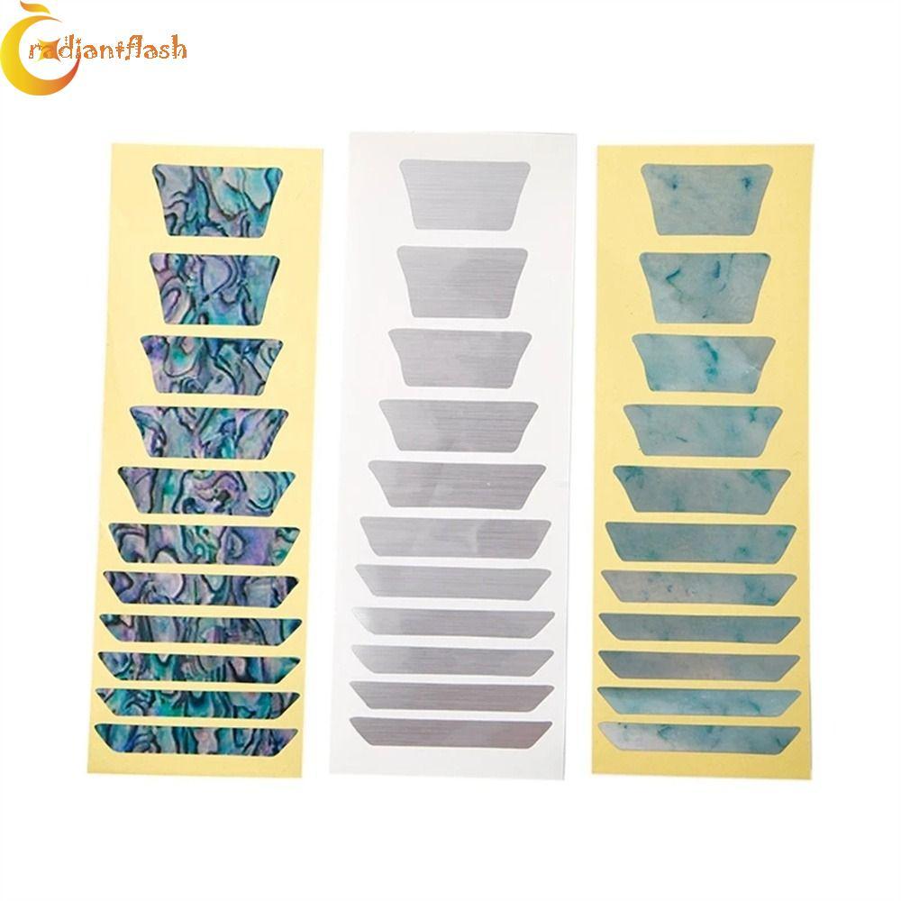 RADIANTFLASH Cross Inlay Đề Can Siêu Mỏng Guitarra Phụ Kiện Guitar Inlay Miếng Dán Acoustic Guitar B