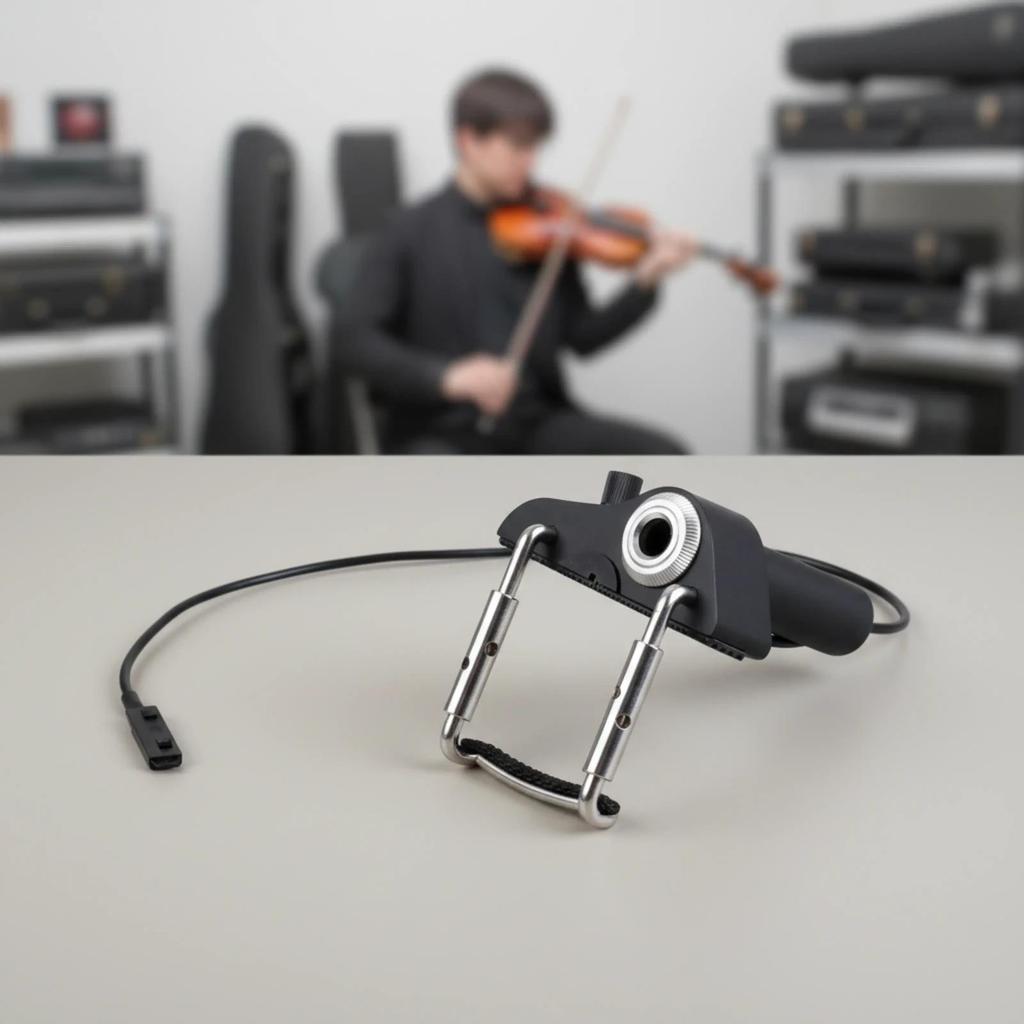 Violin Pickup Cổ Ngỗng Chọn Micro Pickup Piezo Violin Pickup cho