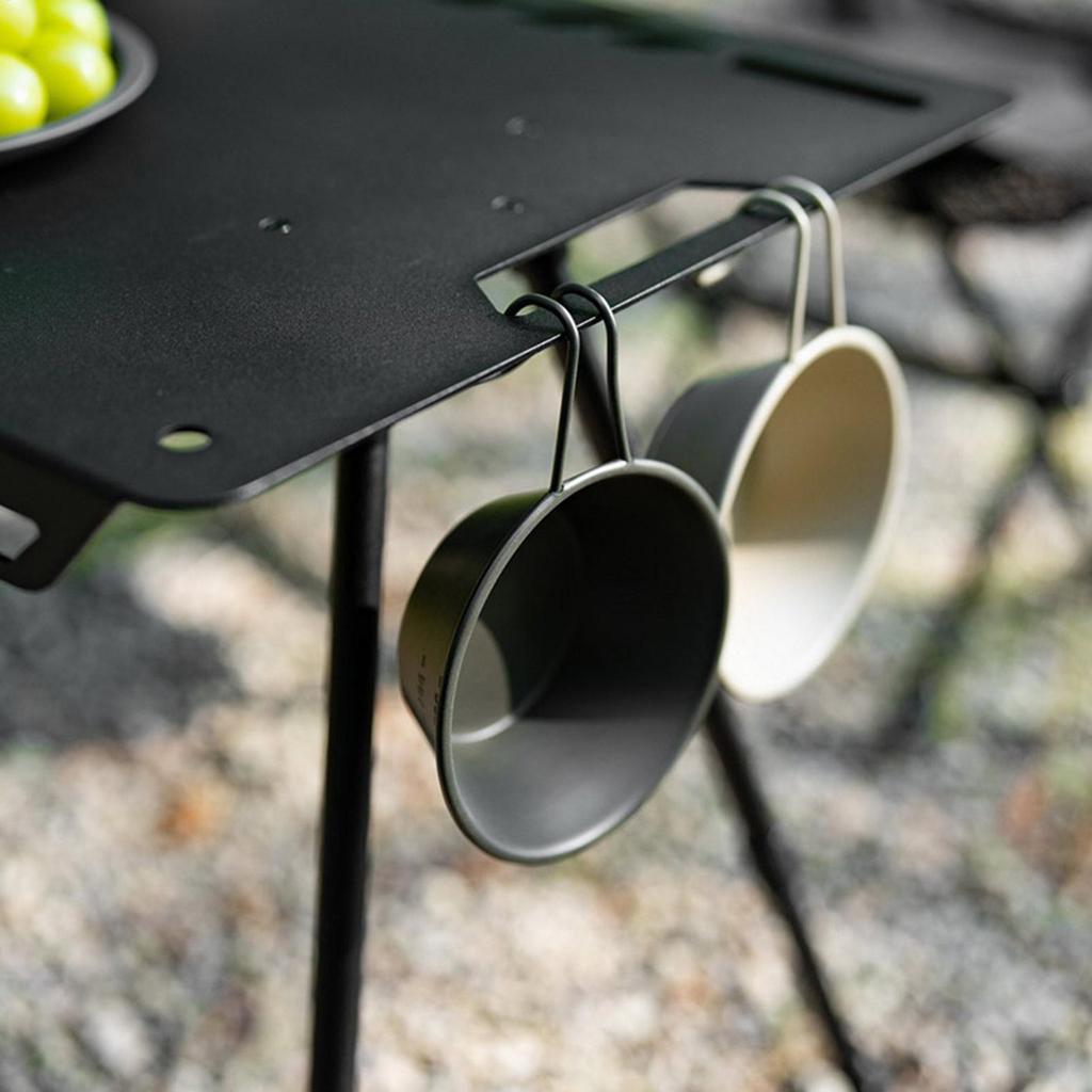 Folding Table for Camping Adjustable Outdoor Small Table Space-Saving Table for Beach Portable Table