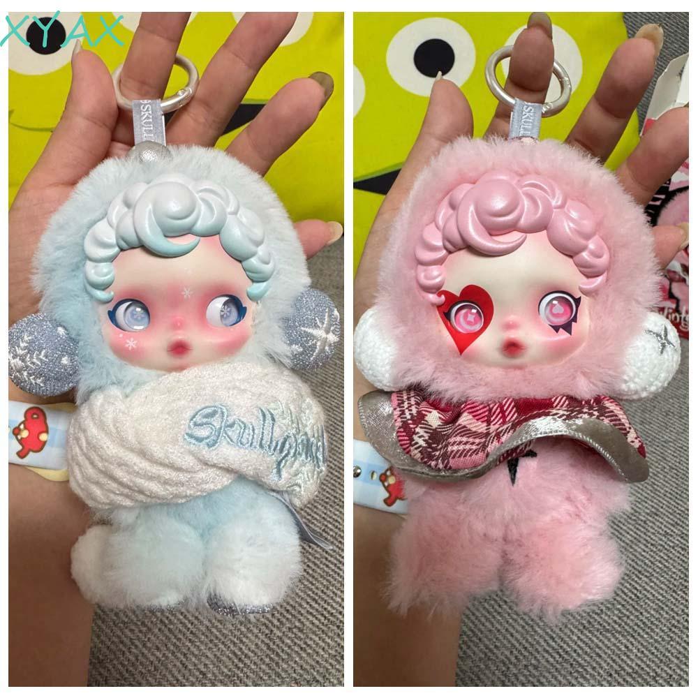Bức tượng búp bê XYAX Skullpanda, Bộ sưu tập mô hình hoạt hình Pop Mart Móc khóa Skullpanda Búp bê s