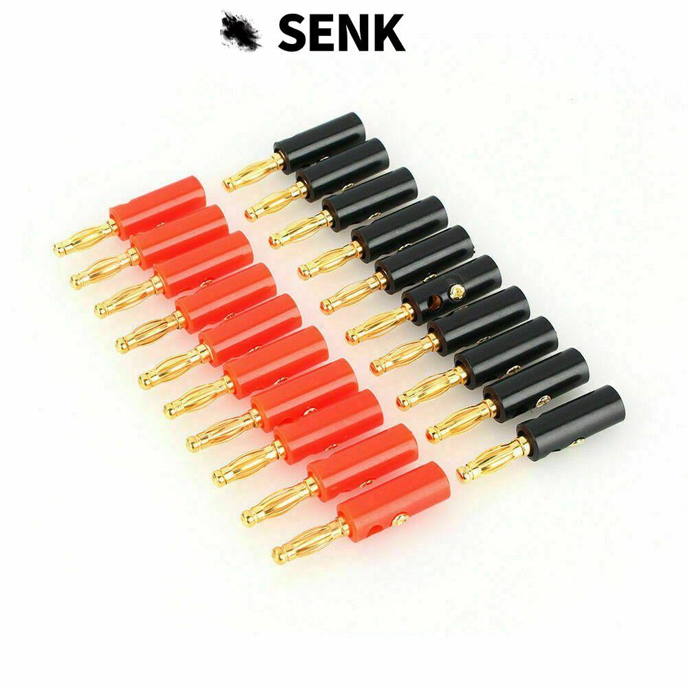 SENK Banana Plugs 4mm Adapter Jack âm thanh mạ vàng