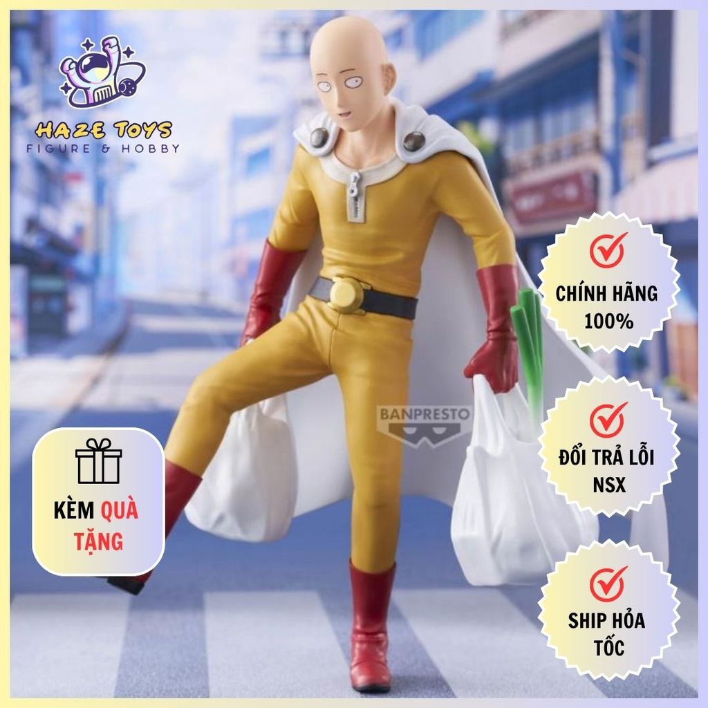 Mô hình One Punch Man - One Punch Life - Saitama Figure Chính Hãng (Banpresto)